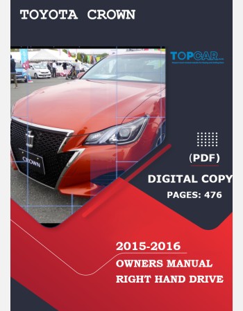 toyota crown hybrid 2015-2016 owners manual